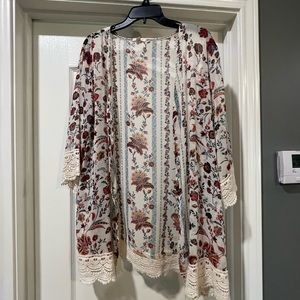 Mason & belle spring duster size 1x